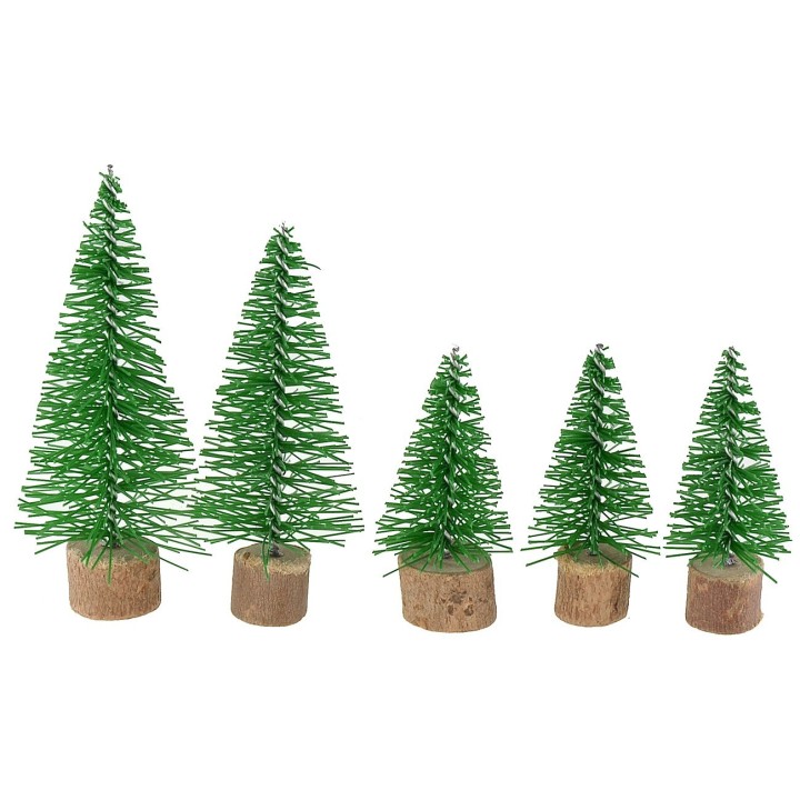 Conjunto de 5 pinos de 5-7,5-8 cm de altura