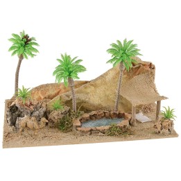 Oasis con camello de 26x18x14 cm h