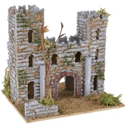 Castello per presepe con torri cm 15x13x14,5 h
