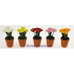 Vaso con fiori cm 4,2 h.