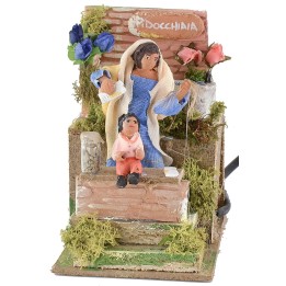 Moving louse for nativity scene 10 cm
