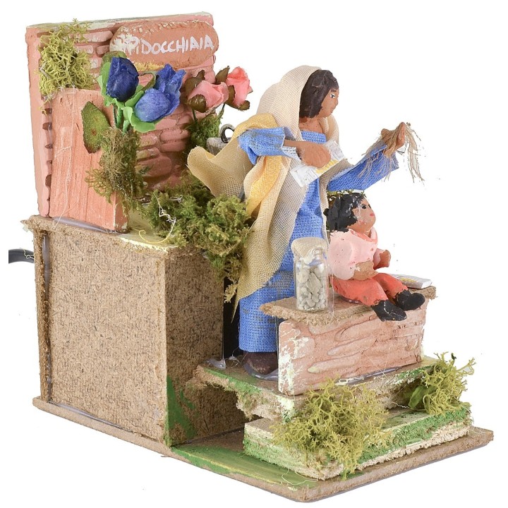 Moving louse for nativity scene 10 cm