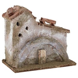 Farmhouse with arch for nativity scene cm 9x5.5x8 h