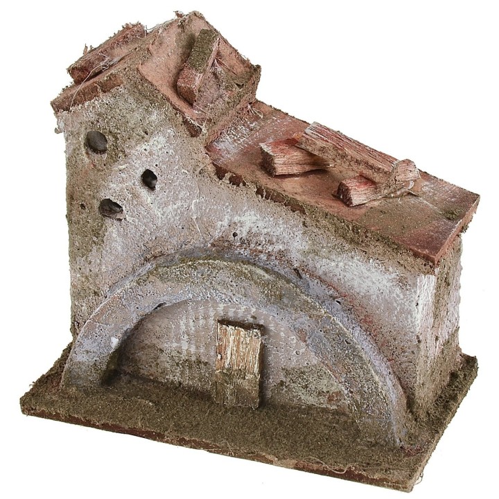 Casale con arco per presepe cm 9x5,5x8 h