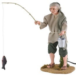 Fisherman in motion 30 cm