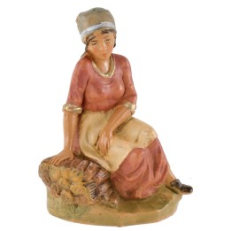 Ragazza seduta serie 12 cm Fontanini