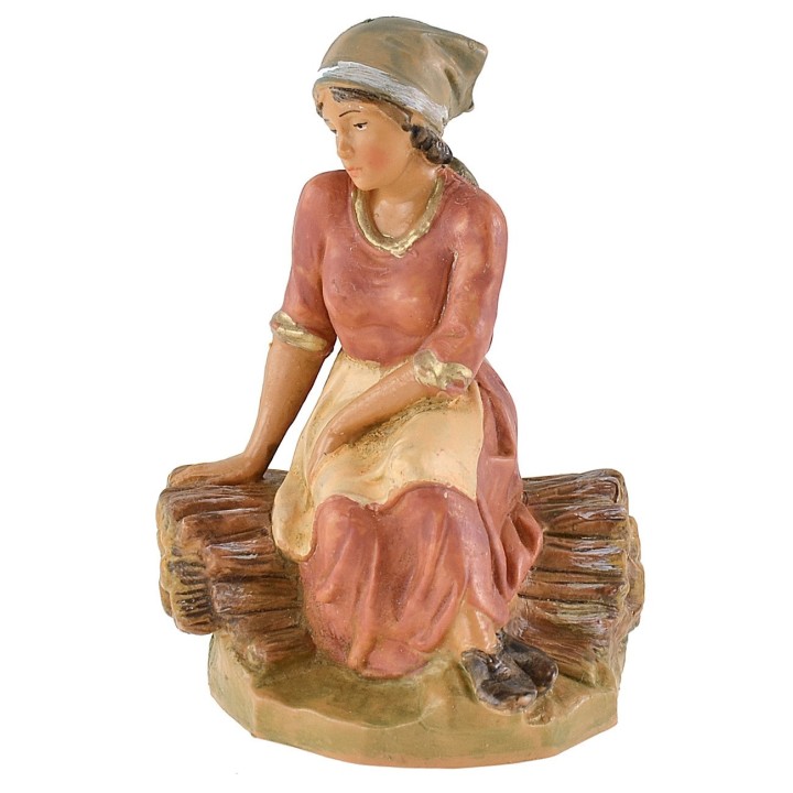 Seated girl series 12 cm Fontanini