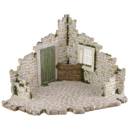 Ambientazione in resina per presepe cm 37x28,5x22,5 h