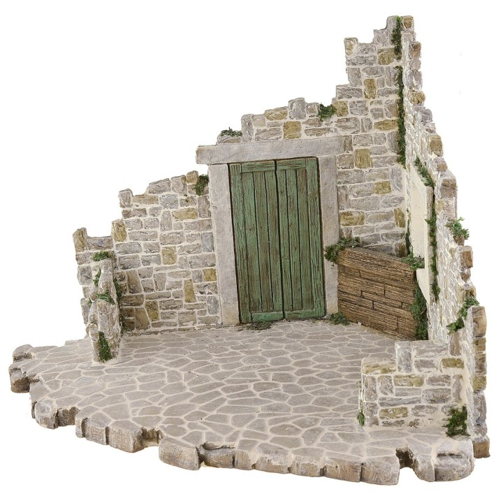 Resin setting for nativity scene 37x28.5x22.5 cm h