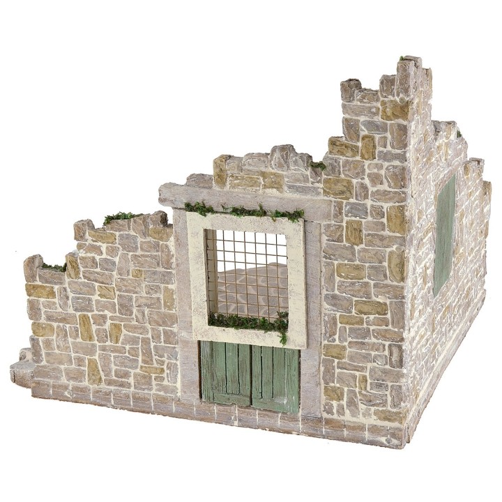 Ambientazione in resina per presepe cm 37x28,5x22,5 h