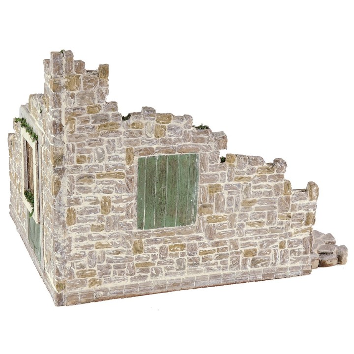 Ambientazione in resina per presepe cm 37x28,5x22,5 h
