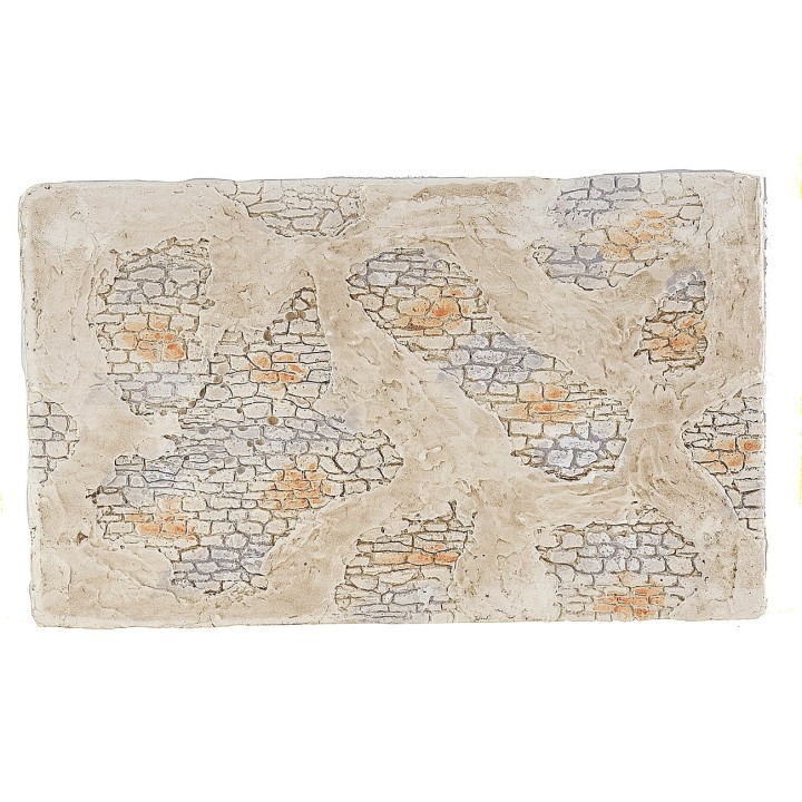 Parete con intonaco per presepe fai da te cm 25x15,5x0,8 h