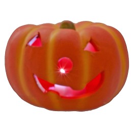 Calabaza de Halloween con luces LED que cambian de color a pilas