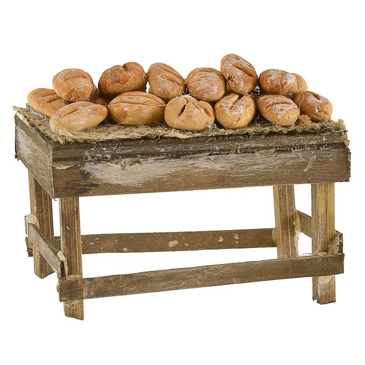 Banquet with assorted bread cm 7x3,5x5 h