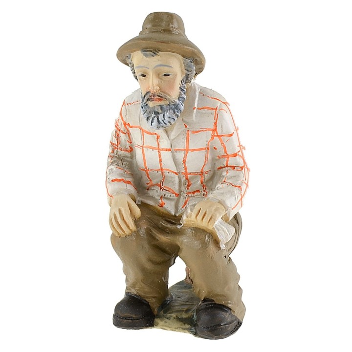 Hombre que hace sus necesidades serie 9 cm en resina