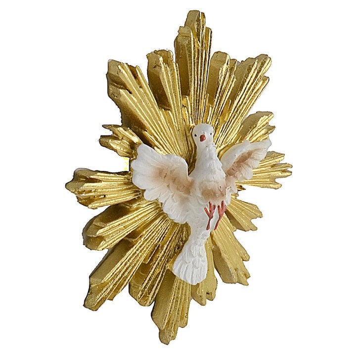 Espíritu Santo con aureola dorada ø 8,5 cm