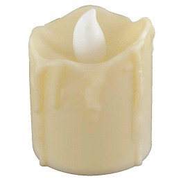 Candela con fiamma led a batteria h 4,7 cm