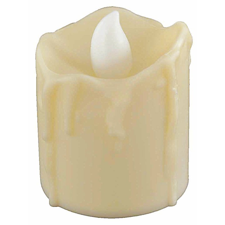 Candela con fiamma led a batteria h 4,7 cm