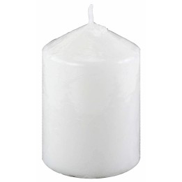 Vela de cera blanca h 8,5 cm