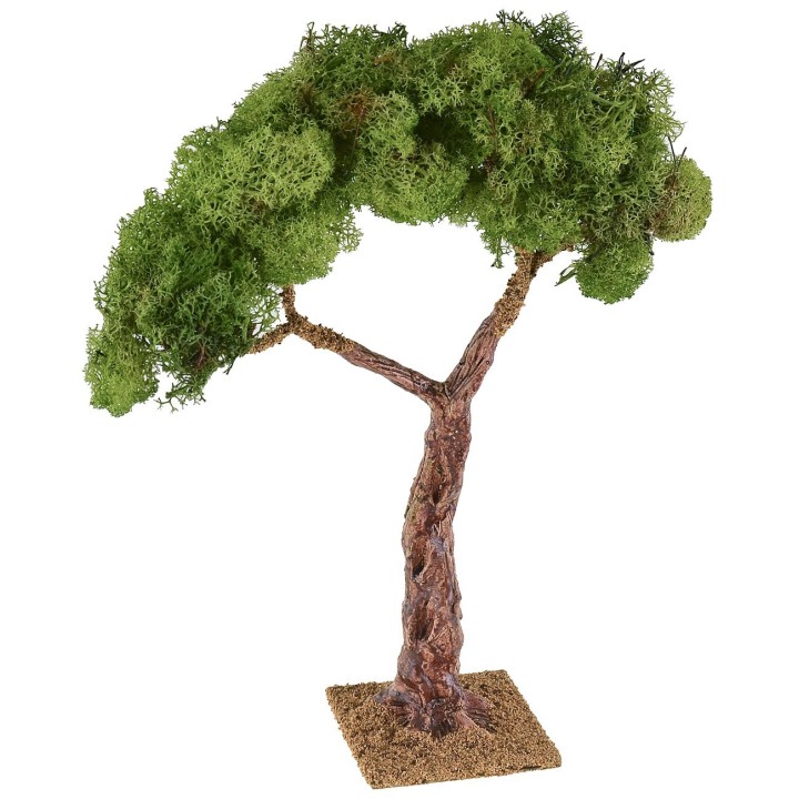 Albero con chioma e base cm 8x8x31 h