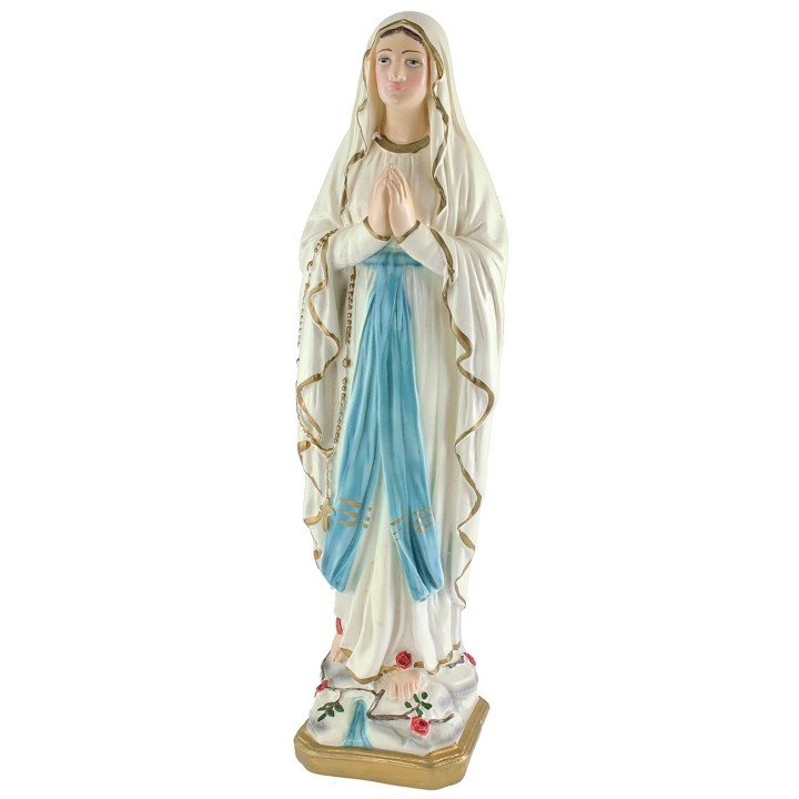 Madonna of Lourdes in resin h 41.5 cm