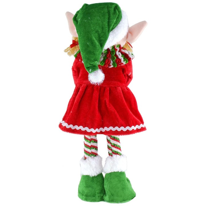 Elfo navideño femenino h 57 cm