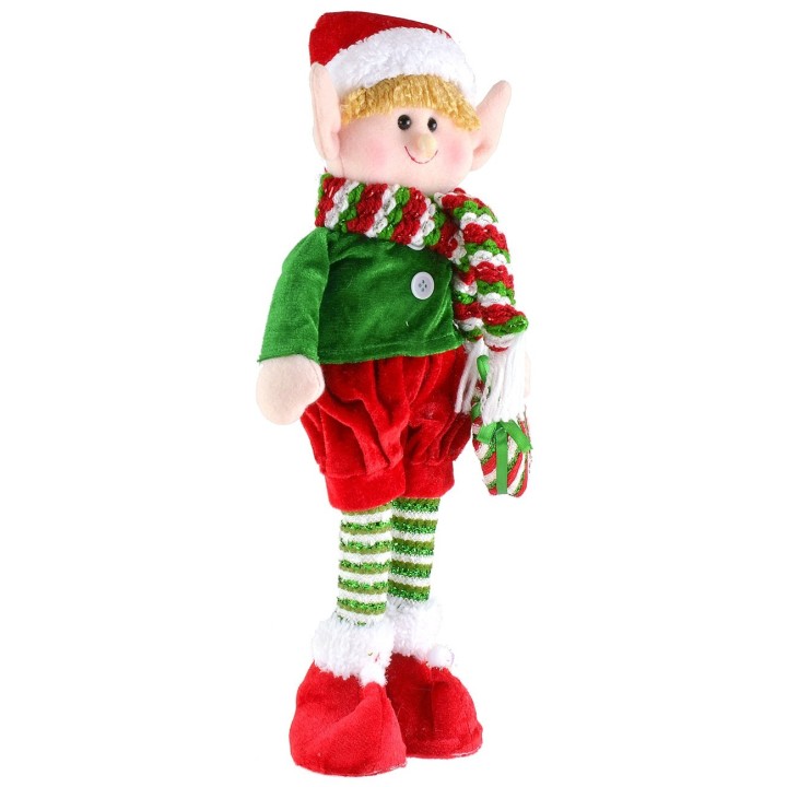 Elfo navideño h 57 cm