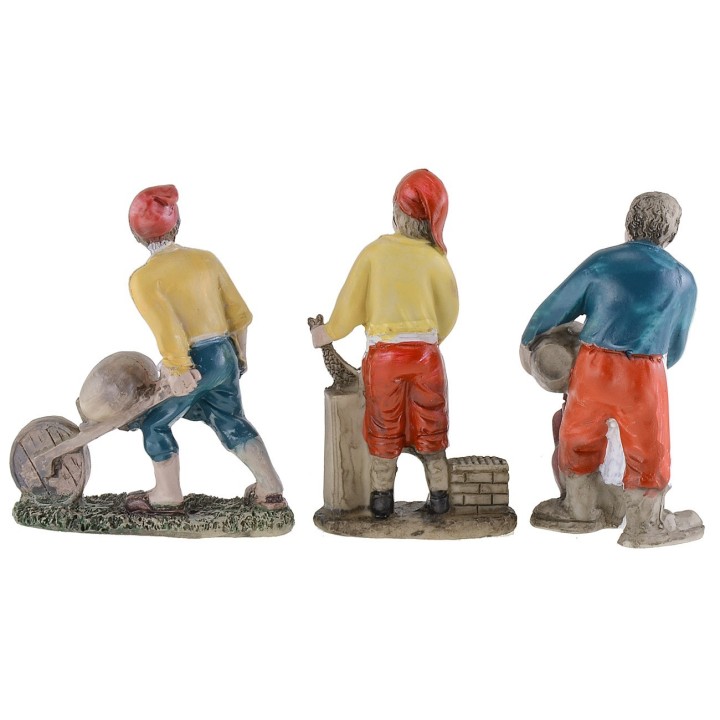 Set of 6 resin figurines series 10 cm
