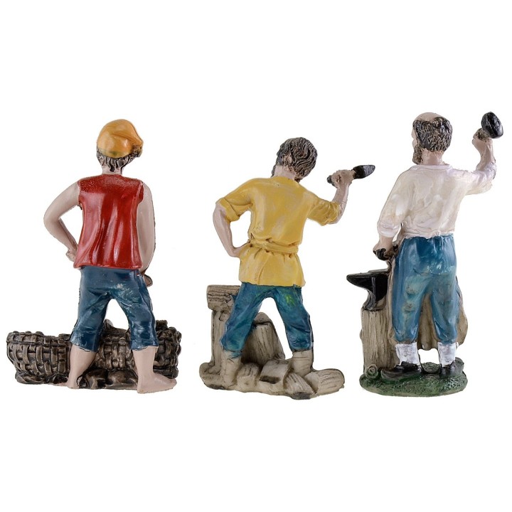 Set of 6 resin figurines series 10 cm