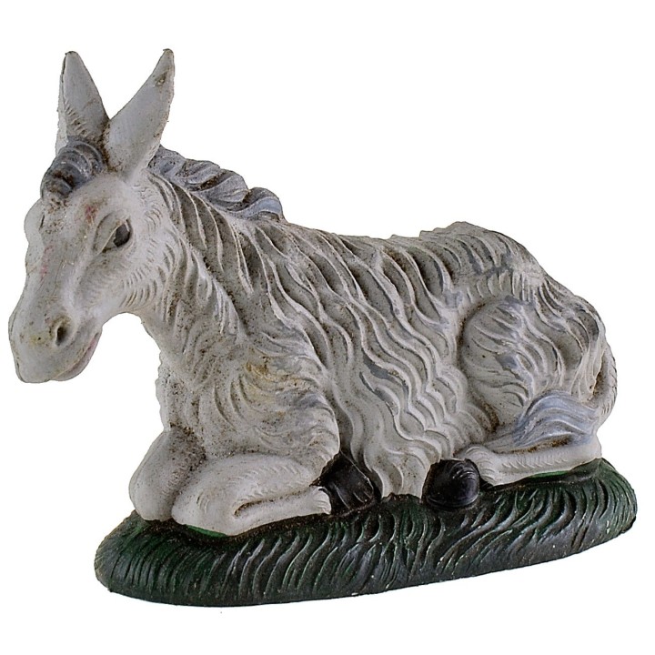 Set bue ed asinello in pvc per statuine da 10 cm