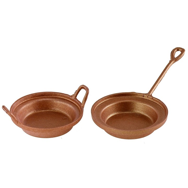 Juego de 2 ollas color cobre ø 3,3-3,4 cm