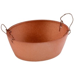 Copper colored oval tub 4.8 cm