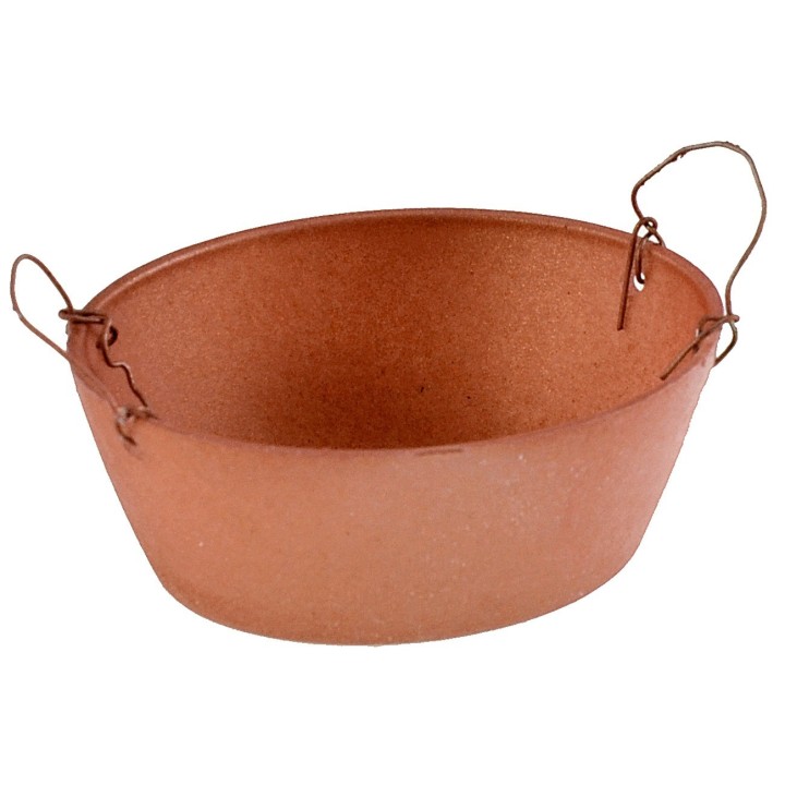 Copper colored oval tub 4.8 cm