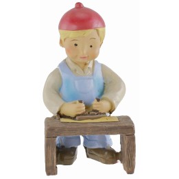 Falegname in resina cm 10 stile bambino Oliver