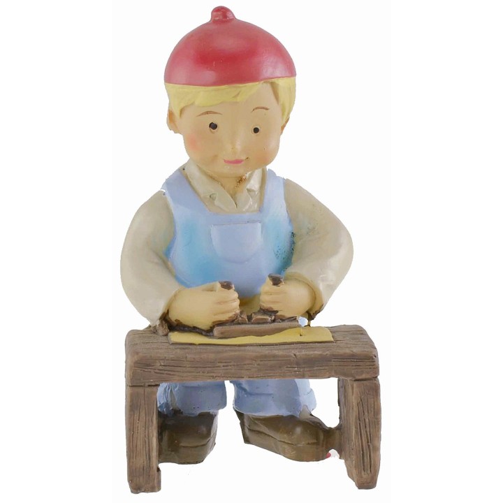 Falegname in resina cm 10 stile bambino Oliver