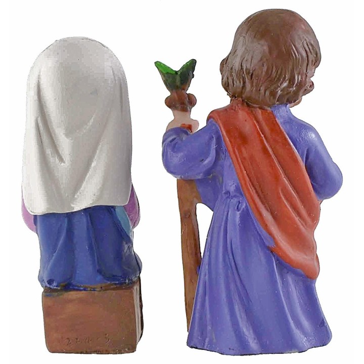 Nativity 6 subjects in resin 7 cm Oliver child style