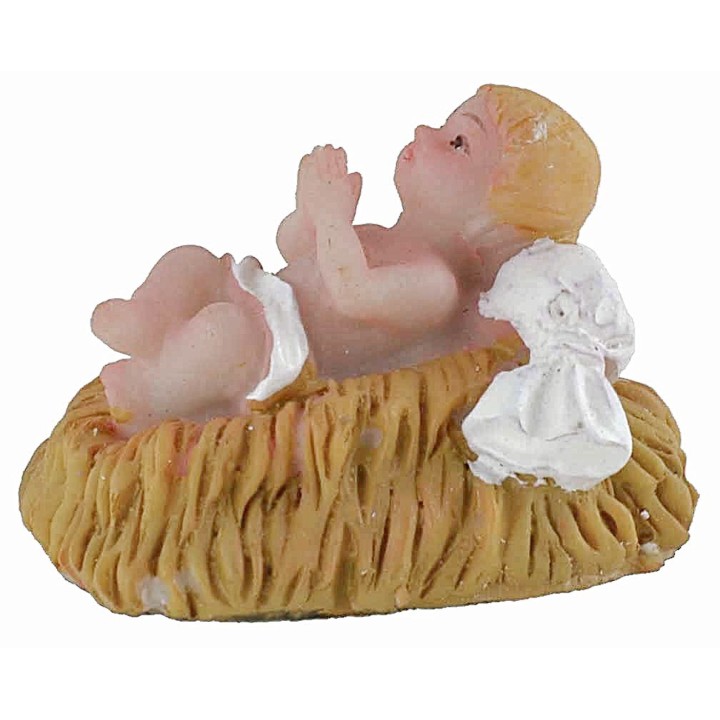 Natività 6 soggetti in resina cm 7 stile bambino Oliver