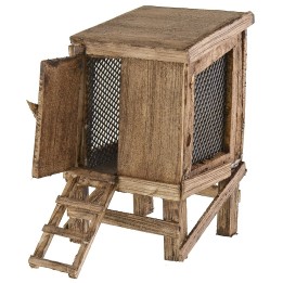 Pollaio per presepe cm 8x8x14,5 h