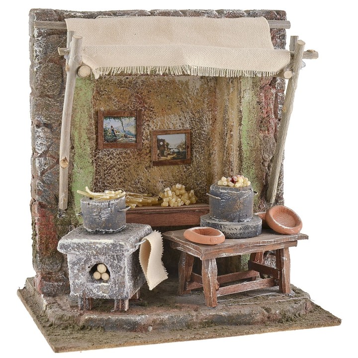 Maccaronaro workshop 19.5x14.5x21 cm h for statues 10 cm