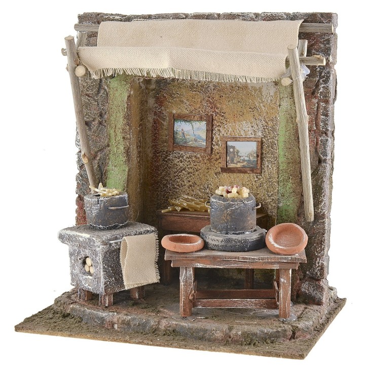 Maccaronaro workshop 19.5x14.5x21 cm h for statues 10 cm