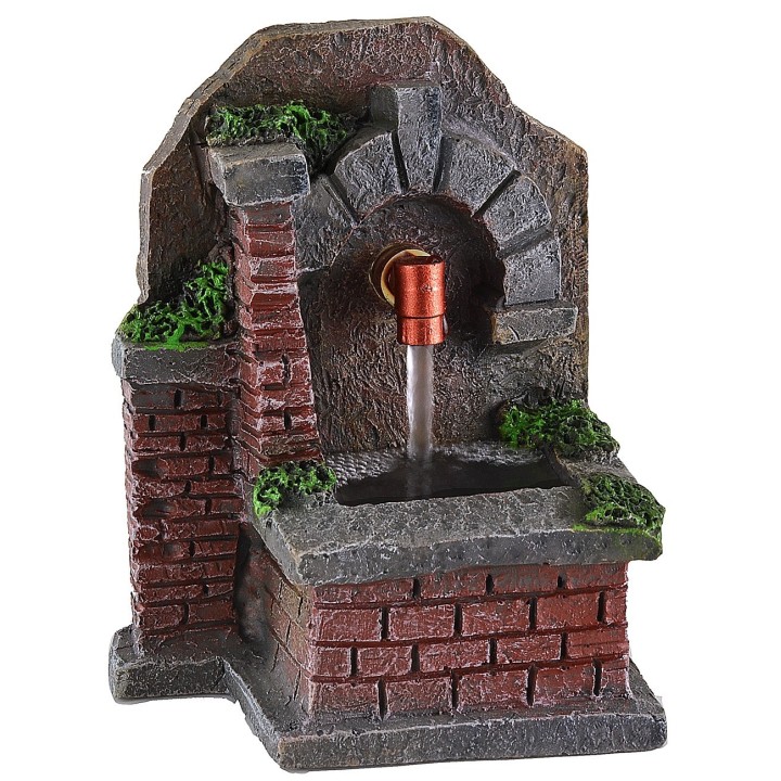 Fuente de resina funcional con muro de 9x11x11,6 cm h