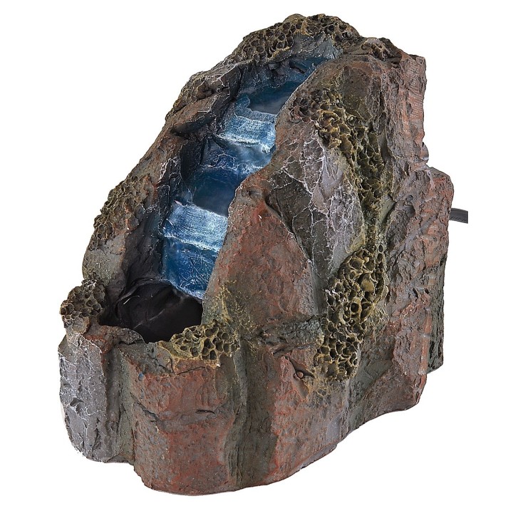 Working resin waterfall with rock effect 9x12x11.5 cm h