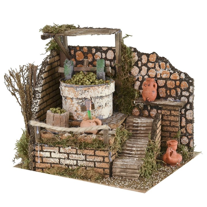Frantoio funzionante cm 24x21x22 h