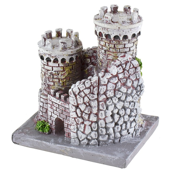 Castello in resina cm 8x6,5x9 h