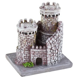 Resin castle 8x6.5x9 h cm