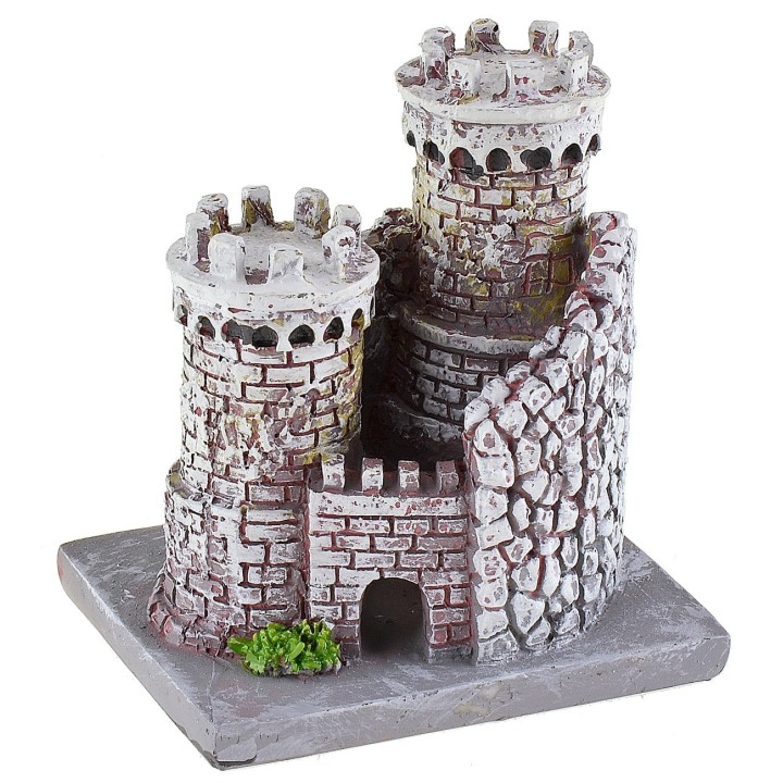 Castillo de resina de 8x6,5x9 cm h