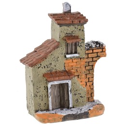 Casa in resina con semiarco cm 6x3,2x8,7 h