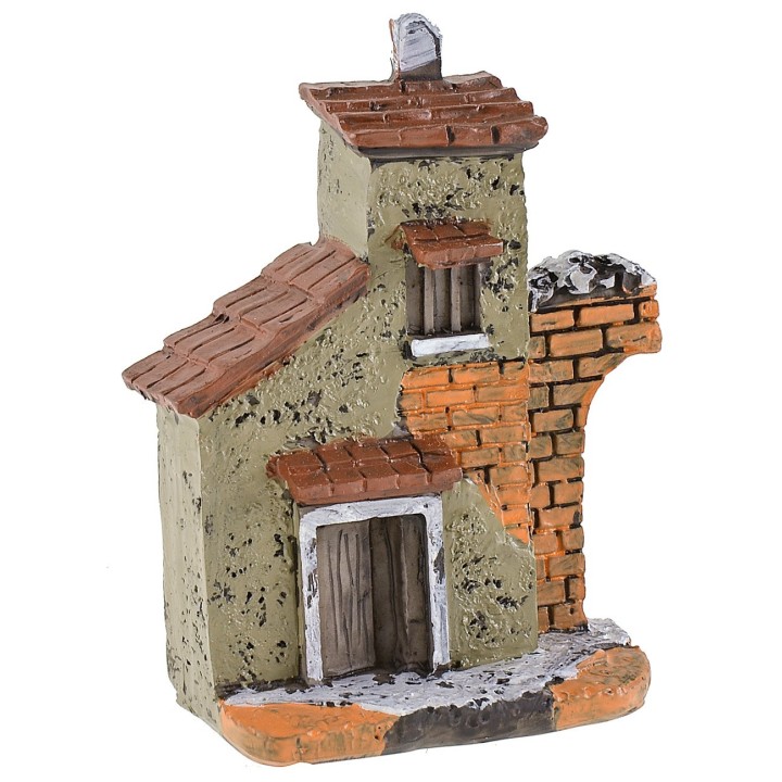 Casa de resina con semi-arco de 6x3,2x8,7 cm h