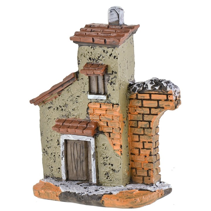 Casa de resina con semi-arco de 6x3,2x8,7 cm h