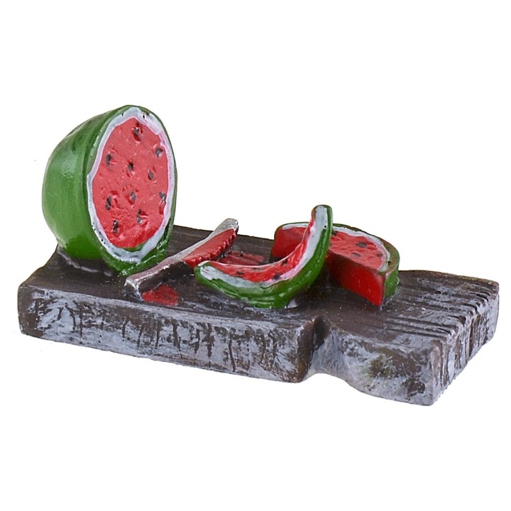 Cutting board with resin watermelon 4x1.7x1.9 cm h